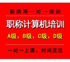 成都等级考试计算机一级二级考试培训——彩烘雨一对一培训