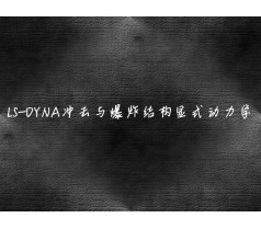 “LS-DYNA冲击与爆炸结构显式动力学”专题培训班