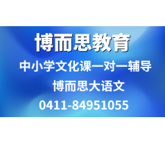 大连甘井子区专职老师辅导初高中语文推荐博而思学校